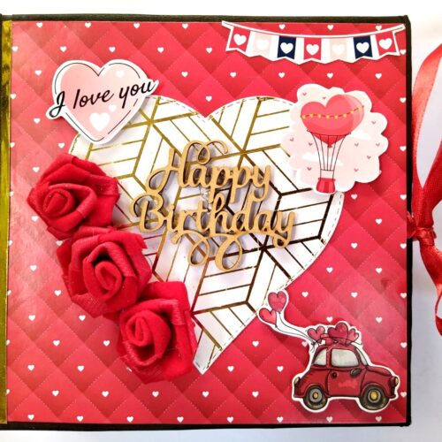 Love & Birthday Handmade Scrapbook image