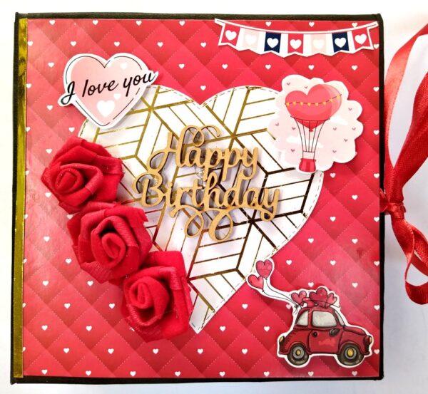 Love & Birthday Handmade Scrapbook image Love & Birthday Handmade Scrapbook image