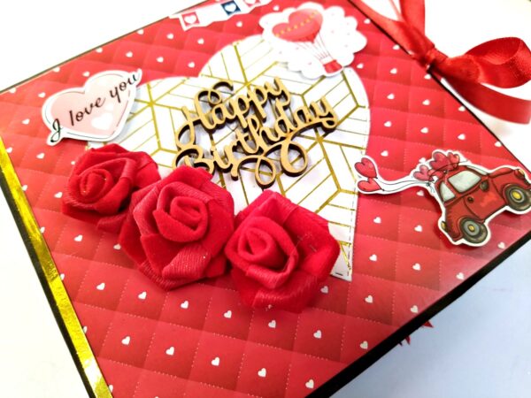 Love & Birthday Handmade Scrapbook image Love & Birthday Handmade Scrapbook image