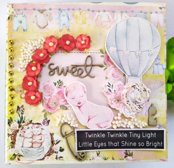 Sparkling Unisex Baby Scrapbook image Sparkling Unisex Baby Scrapbook image