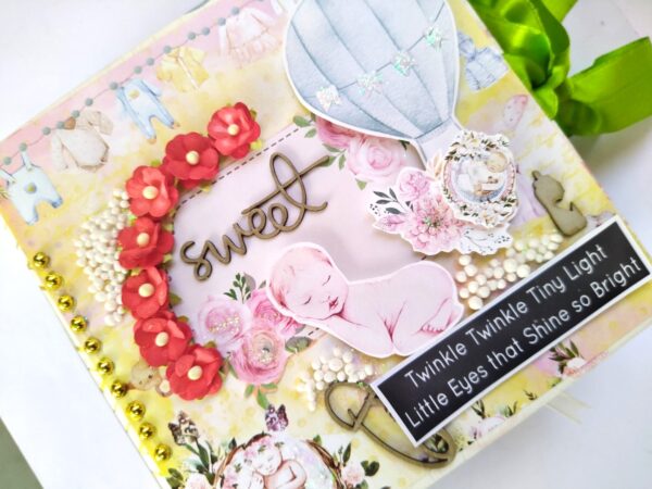 Sparkling Unisex Baby Scrapbook image Sparkling Unisex Baby Scrapbook image