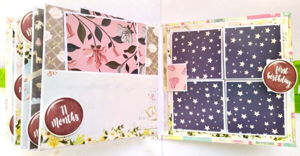 Sparkling Unisex Baby Scrapbook image Sparkling Unisex Baby Scrapbook image