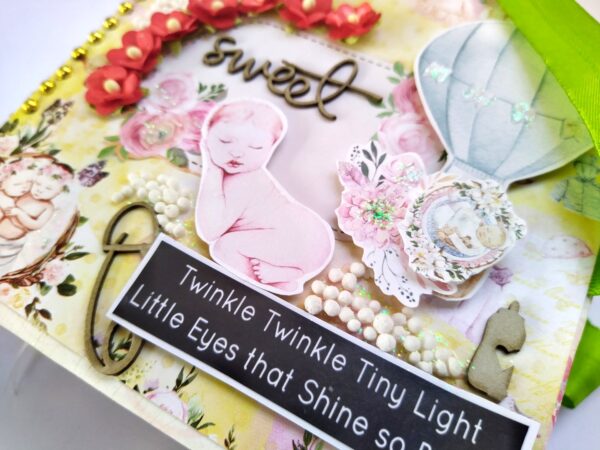 Sparkling Unisex Baby Scrapbook image Sparkling Unisex Baby Scrapbook image