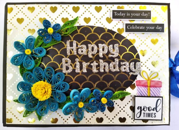 Sparkling Blue theme Birthday Scrapbook image Sparkling Blue theme Birthday Scrapbook image