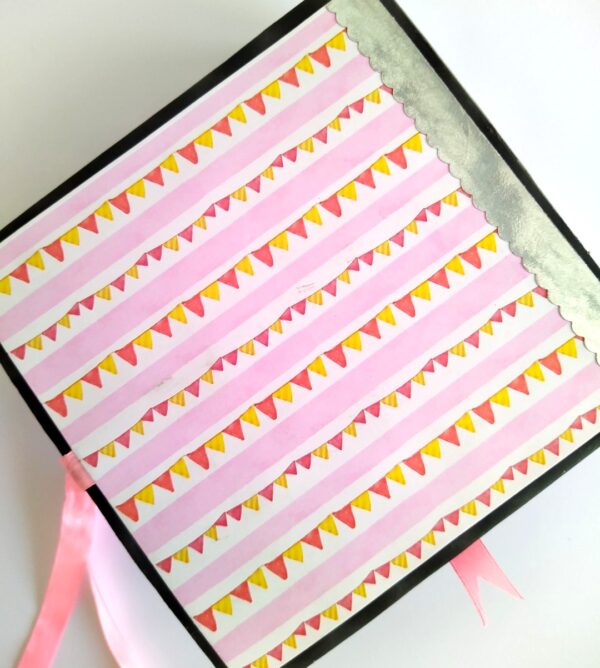 Sparkling Baby Girl Handmade Scrapbook Album image Sparkling Baby Girl Handmade Scrapbook Album image