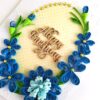 Sparkling Blue Quilled Flowers Birthday card image Sparkling Blue Quilled Flowers Birthday card image