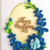 Sparkling Blue Quilled Flowers Birthday card image Sparkling Blue Quilled Flowers Birthday card image