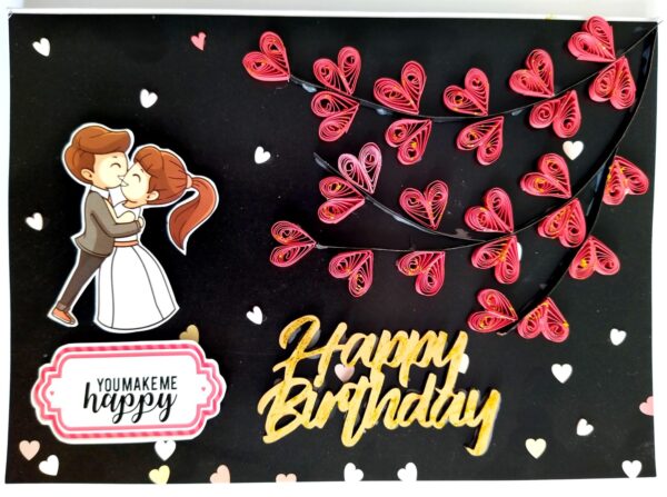 Tree of Hearts Birthday Greeting card image Tree of Hearts Birthday Greeting card image