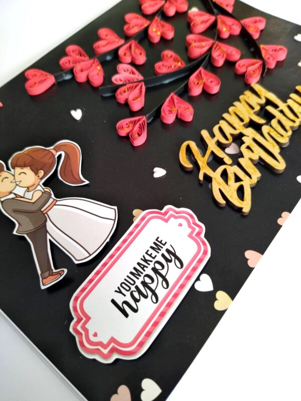 Tree of Hearts Birthday Greeting card image Tree of Hearts Birthday Greeting card image