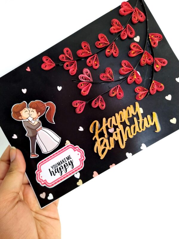 Tree of Hearts Birthday Greeting card image Tree of Hearts Birthday Greeting card image
