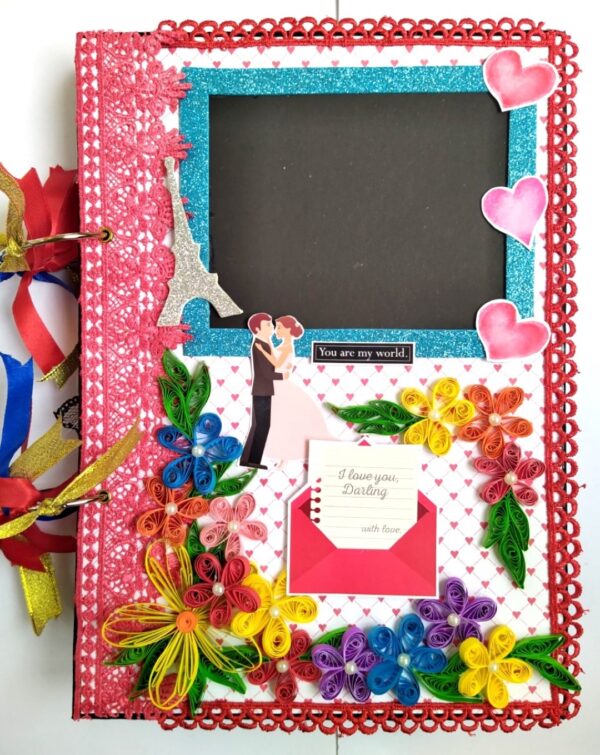Too Much Love Handmade Quilled Scrapbook image Too Much Love Handmade Quilled Scrapbook image