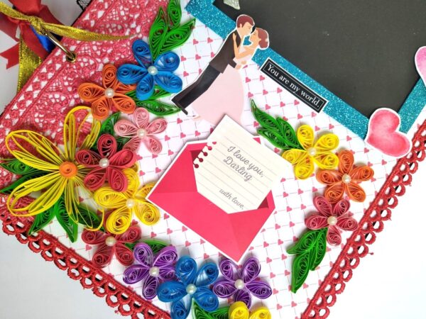 Too Much Love Handmade Quilled Scrapbook image Too Much Love Handmade Quilled Scrapbook image