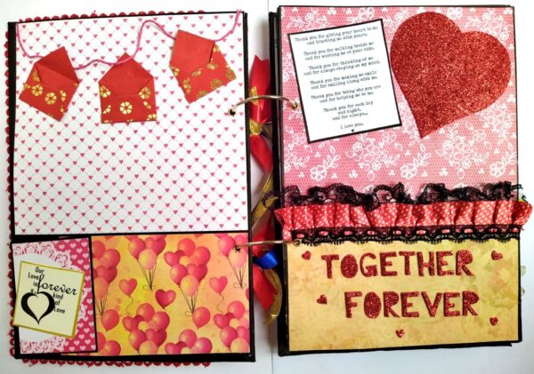 Too Much Love Handmade Quilled Scrapbook image Too Much Love Handmade Quilled Scrapbook image