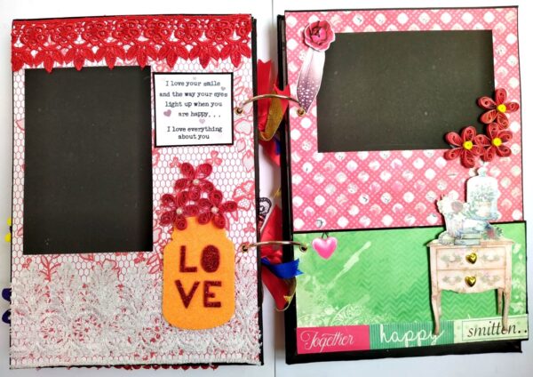 Too Much Love Handmade Quilled Scrapbook image Too Much Love Handmade Quilled Scrapbook image