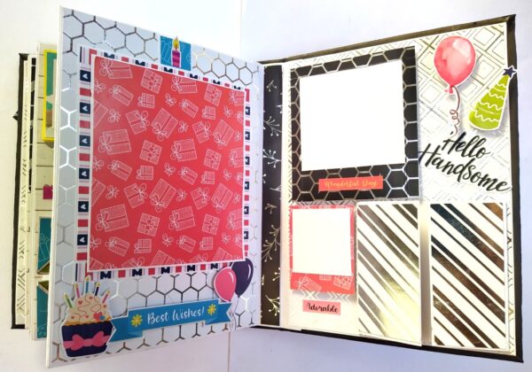 Happy Birthday Man Handmade Scrapbook image Happy Birthday Man Handmade Scrapbook image