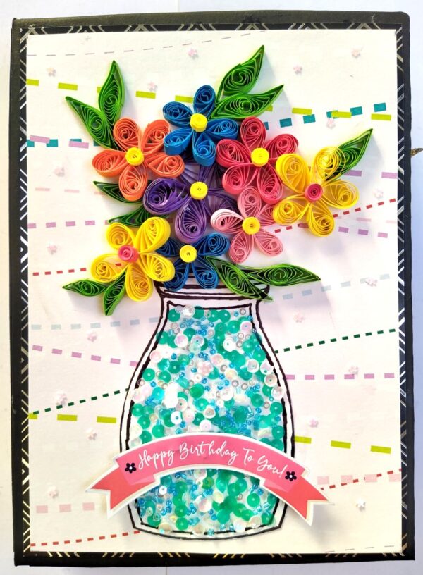 Sparkling Birthday Quilled Scrapbook image Sparkling Birthday Quilled Scrapbook image