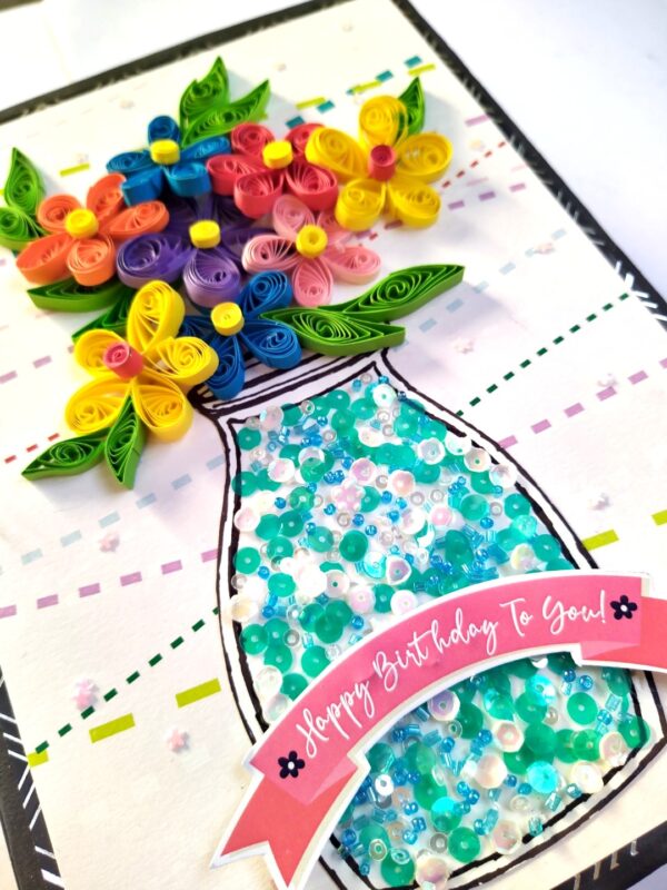 Sparkling Birthday Quilled Scrapbook image Sparkling Birthday Quilled Scrapbook image
