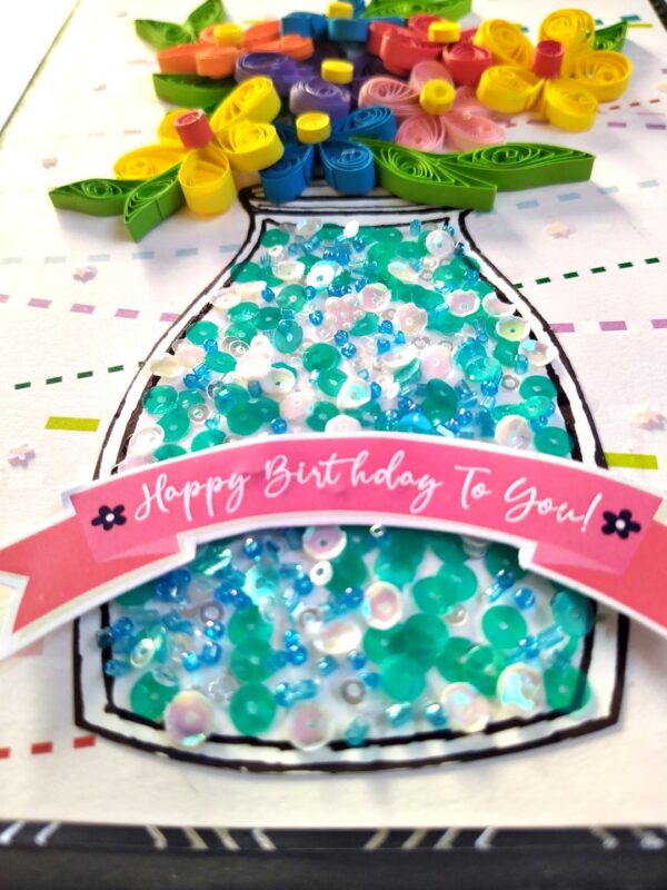 Sparkling Birthday Quilled Scrapbook image Sparkling Birthday Quilled Scrapbook image