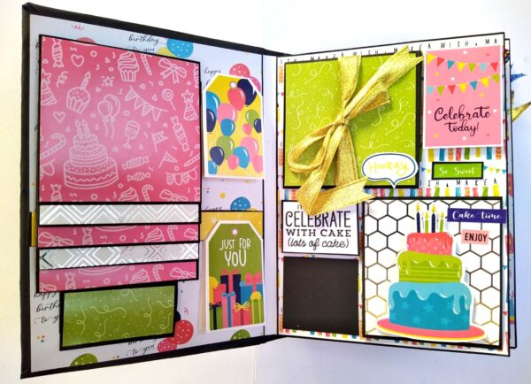 Sparkling Birthday Quilled Scrapbook image Sparkling Birthday Quilled Scrapbook image