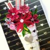 Sparkling Quilled Assorted Flowers Card - Reds image Sparkling Quilled Assorted Flowers Card - Reds image