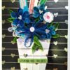 Sparkling Quilled Assorted Flowers Card - Blues image Sparkling Quilled Assorted Flowers Card - Blues image