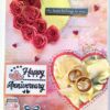 Quilled Roses Anniversary Card image Quilled Roses Anniversary Card image