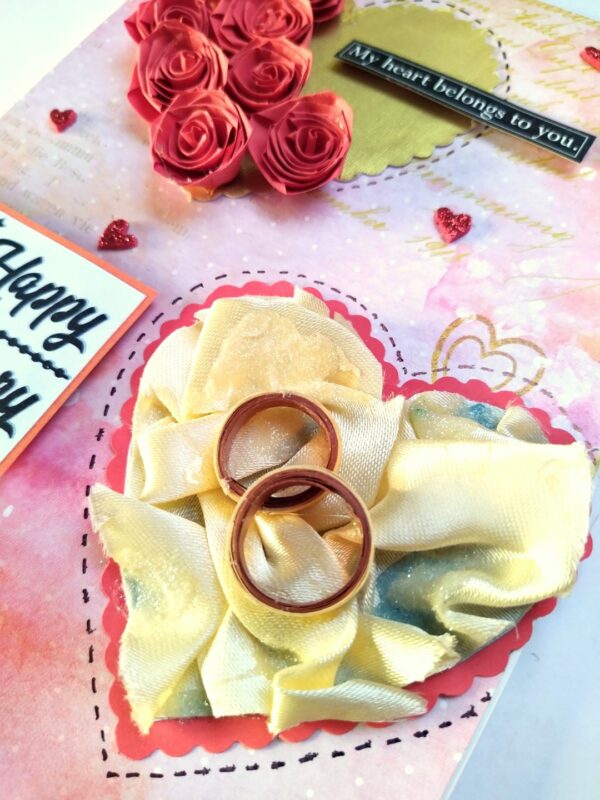 Quilled Roses Anniversary Card image Quilled Roses Anniversary Card image