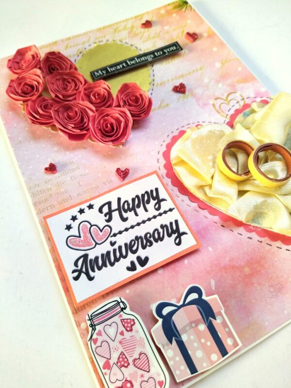 Quilled Roses Anniversary Card image Quilled Roses Anniversary Card image