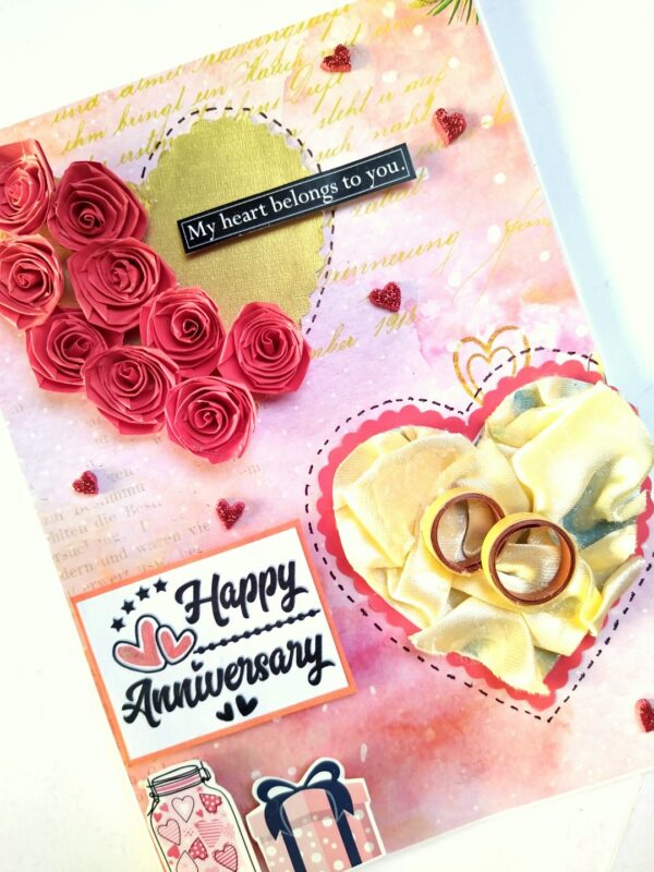 Quilled Roses Anniversary Card image Quilled Roses Anniversary Card image