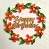 IMG_20210711_181610_1 Orange Quilled Garland Flowers Greeting Card