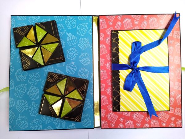 IMG_20210711_181943 Love and Birthday Male themed 3 fold Mini Scrapbook