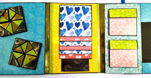 IMG_20210711_181956 Love and Birthday Male themed 3 fold Mini Scrapbook