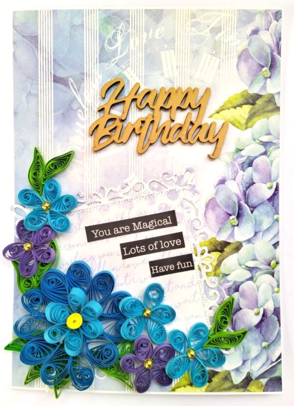 IMG_20211128_122736 Blue Flowers Happy Birthday Quilled Card