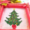 IMG_20211128_123037 Embroidery Christmas tree card - NY26