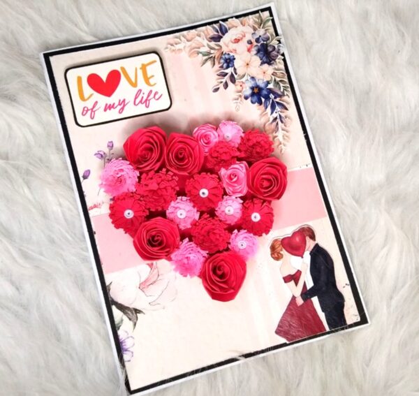 IMG_20230130_183934 Quilled red flowers in heart greeting card