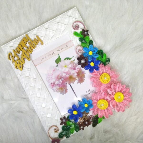 IMG_20230404_201834 Quilled Flowers Birthday Photo Frame