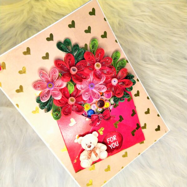 IMG_20230512_201312 Quilled Flowers In Envelope Greeting Card