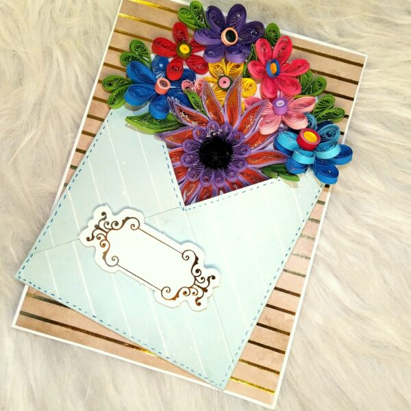 IMG_20230512_201428 Quilled Flowers In Envelope Greeting Card