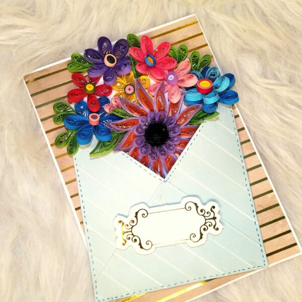 IMG_20230512_201442 Quilled Flowers In Envelope Greeting Card