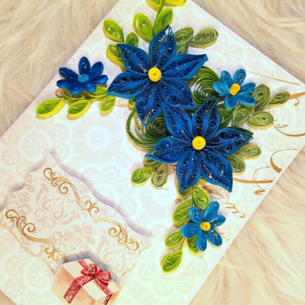 IMG_20230512_201814 Blue Quilled Flowers Greeting card