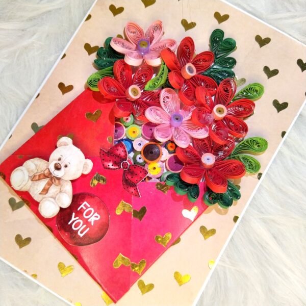 IMG_20230512_201923 Quilled Flowers In Envelope Greeting Card