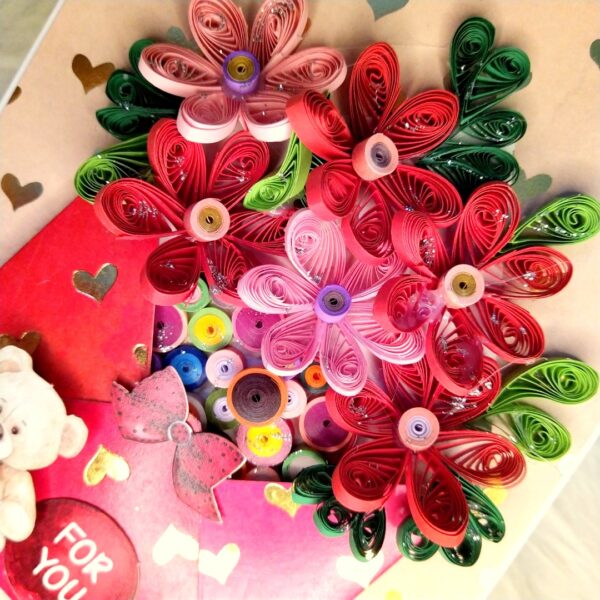 IMG_20230512_201938 Quilled Flowers In Envelope Greeting Card