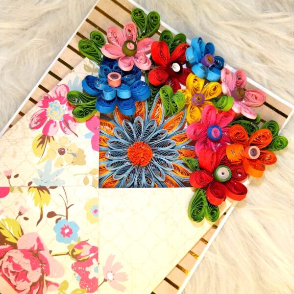 IMG_20230512_201954 Quilled Flowers In Envelope Greeting Card