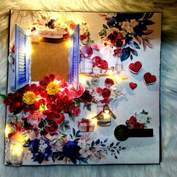 Sparkling Big Love Mini Scrapbook Greeting Card image Sparkling Big Love Mini Scrapbook Greeting Card image