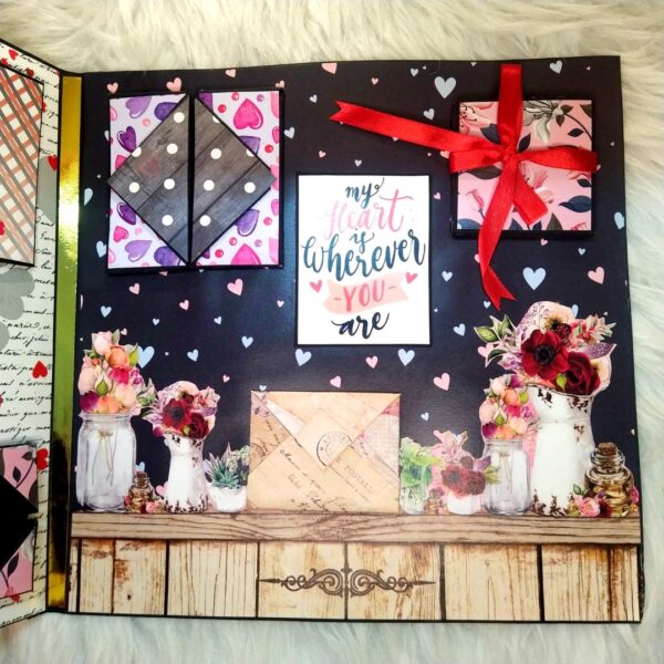 Sparkling Big Love Mini Scrapbook Greeting Card image Sparkling Big Love Mini Scrapbook Greeting Card image