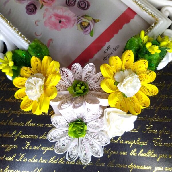 IMG_20230716_122417 Quilled Flowers Photo Frame - 4x6 Inch Photo