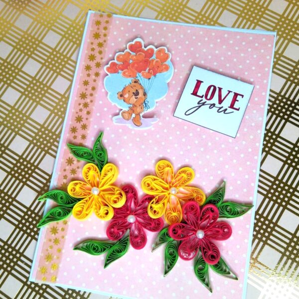 IMG_20230813_124038 Teddy with Balloon Greeting card - C2