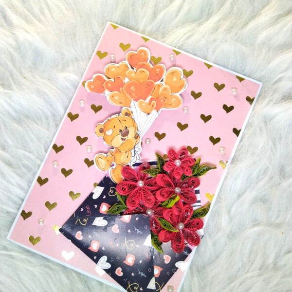 IMG_20230826_104432 Quilled Flowers In Envelope Love Greeting Card