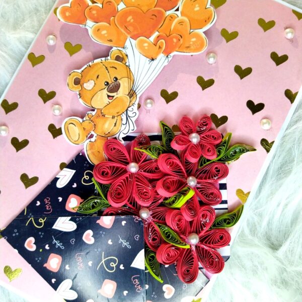 IMG_20230826_104507 Quilled Flowers In Envelope Love Greeting Card