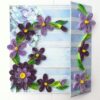 Purple Themed Flowers Mini Scrapbook Greeting Card image Purple Themed Flowers Mini Scrapbook Greeting Card image